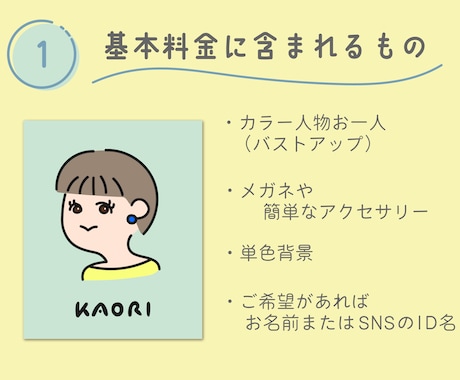シンプルな似顔絵アイコンお描きします SNSやアイコン画像におすすめ◎ イメージ2