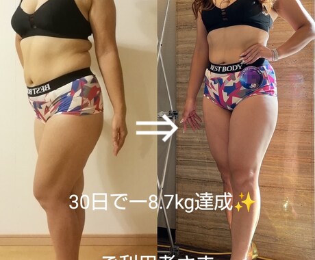 優しく笑顔でダイエット☘️7日間サポートします ☆ボディメイク歴40年の匠が優しくサポート♬入門コース⭐️ イメージ2