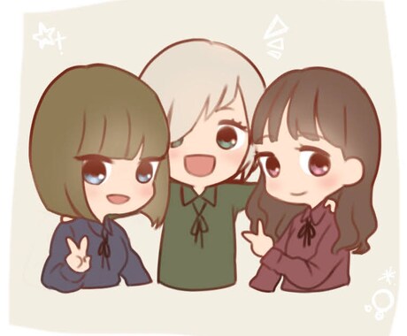 商用化！デフォルメ人物画描きます デフォルメの人物画をご要望に沿って描かせて頂きます。 イメージ2