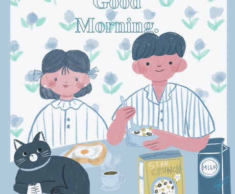 ほっこりするイラストを描きます ご希望に添いながら丁寧に心を込めて描かせていただきます！ イメージ2