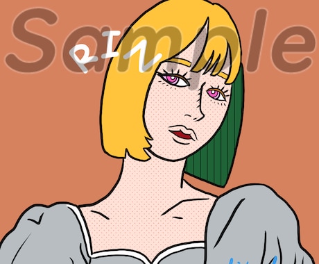 目を惹く！オシャレなオリジナルアイコン作成します 多用途OK！オシャレで盛れる！SNS/ブログ/アイコン/挿絵 イメージ2