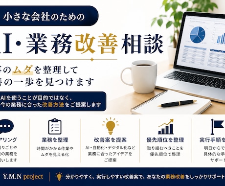 小さな会社の業務を整理しAI改善案を提案します イメージ1