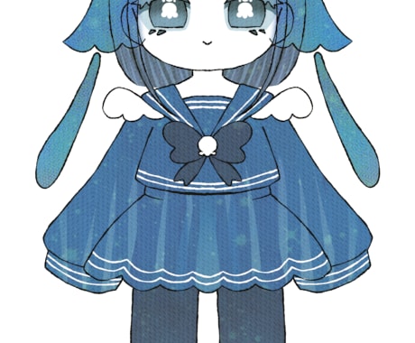 コロンとしたお人形のようなイラスト描きます イメージ1