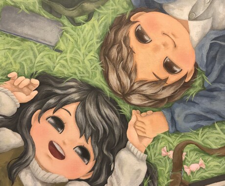 キャンバスにアナログイラストをお描きします イメージ1