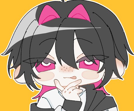 ミニキャラアイコン描きます 即日納品・線画のみ提出可能です イメージ2