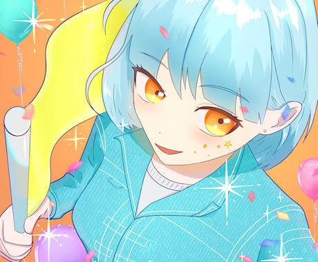 ポップで鮮やかな一枚絵を描きます 8月15日まで特別価格となっております！ イメージ1