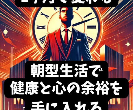 睡眠改善でメタボ予防＆ストレス軽減が手に入ります 1ヶ月で変わる！朝型生活で健康と心の余裕を手に入れませんか？ イメージ1