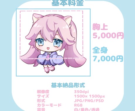 かわいいデフォルメ・ミニキャライラスト描きます アイコン、サムネイル、グッズ等ご使用いただけます✧︎* イメージ2