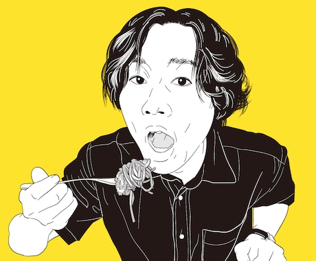 洗練された線画ポートレートイラスト制作します 写真をもとに名刺・SNS・プレゼントに映える一枚を制作します イメージ2