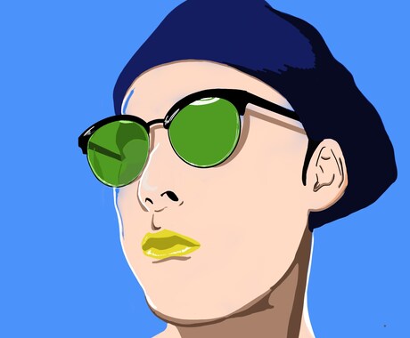 デザイン似顔絵を制作致します 普通の似顔絵をよりスタイリッシュに制作致します！ イメージ2