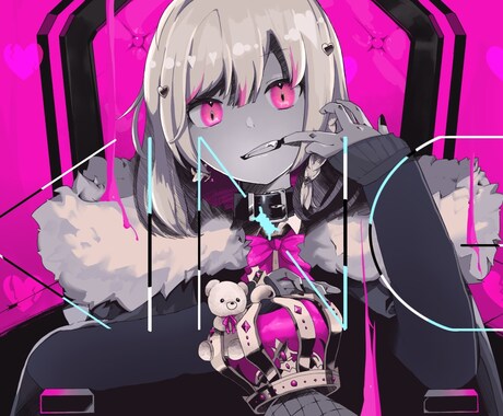 歌ってみたなどのMV・動画用イラスト作成します Vtuberさんや歌い手さんの歌動画にご使用ください。 イメージ1