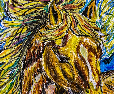 クレヨンで心に残る絵を描きます 世界にひとつだけの動物をクレヨンで残します イメージ2