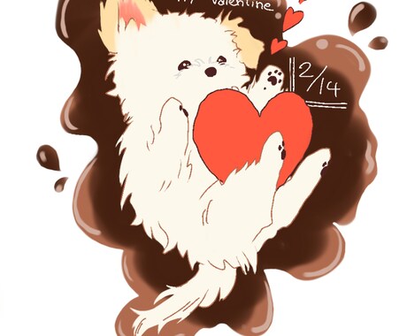プレゼント・アイコン等❣️愛犬のイラスト描きます 可愛い愛犬を漫画イラストのようなタッチであなたの元へ！ イメージ2
