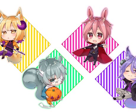可愛いちびキャラ・SDキャラお描きします グッズやSNSのアイコンなどに イメージ2