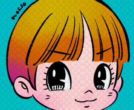カートゥーン調のアイコン描きます ポップなSNSアイコンで目立っちゃお！ イメージ1