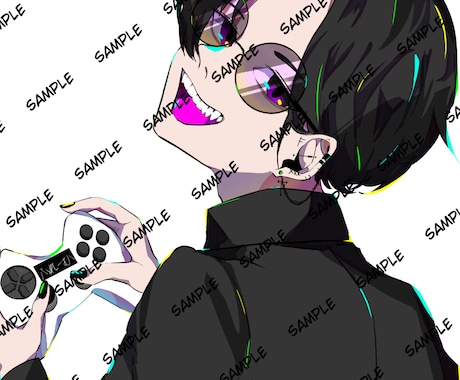 SNS用イラストを制作します SNS用アイコン、ヘッダー、サムネイルなどを制作します！ イメージ1