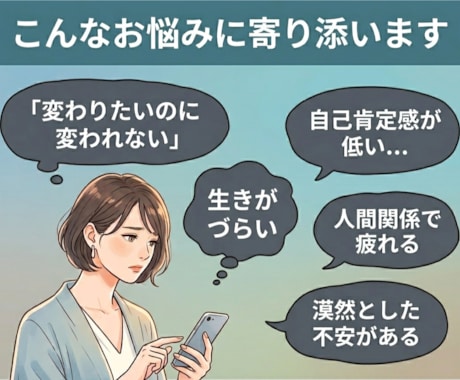 テキストのやり取りであなたのもやもやを言語化します 1か月間回数無制限、いつでもOK！ イメージ2