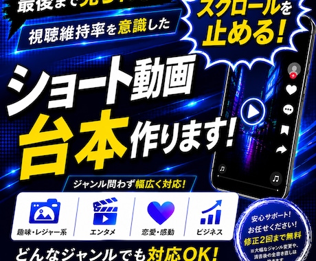 SNS向けショート動画の台本制作承ります Instagram・TikTok・YouTube対応可能！ イメージ1