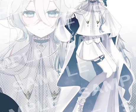 アイコン/MVイラスト/全身立ち絵をお描きします 透明感あるイラストをお届けします◎ イメージ2
