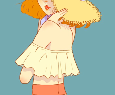 最安値！イラスト描きます 様々な絵柄で描けますがここではレトロな女の子を描く絵柄です。 イメージ2