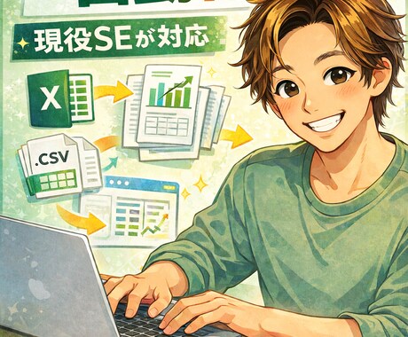 PythonでExcel作業・業務を自動化します Excel／CSV加工、スクレイピングなどで繰返し作業自動化 イメージ1