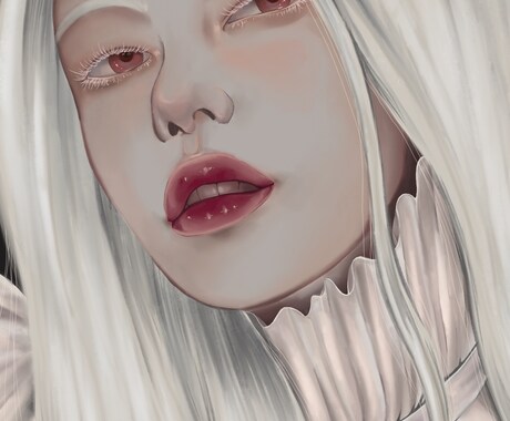 幻想的な中性的肖像画を描きます 耽美で幻想的なリアル肖像画をお届け イメージ2