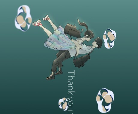 イラストでSNS用アイコンをデザインします あなたのアイコンをシンプルでお洒落にしてみませんか？ イメージ2