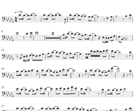 トロンボーンの楽譜を作ります 丁寧な仕事と正確な耳コピで譜面を作成致します イメージ1