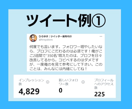 Twitterのツイートをあなたに代わり作成します ツイート作成のプロが文章代行します！ イメージ2