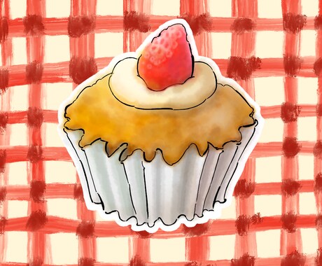 商用◎おしゃれな手描き風フードイラストを描きます ポストカードやカフェのメニューにいかがですか？ イメージ2