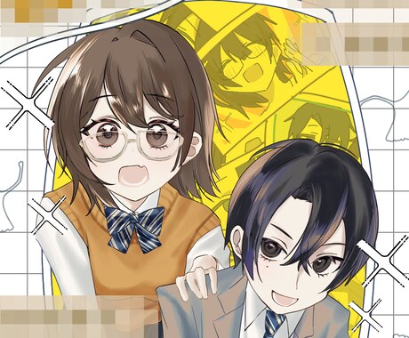 性癖に刺さるキャラクターの一枚絵制作します 感情や雰囲気で性癖に刺さるキャラクターの一枚 イメージ2
