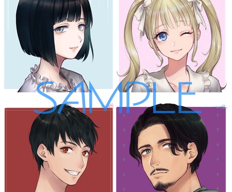 SNSやブログ用のイラストアイコン描きます SNSや動画チャンネルで自分だけのアイコンが必要な方へ！ イメージ1