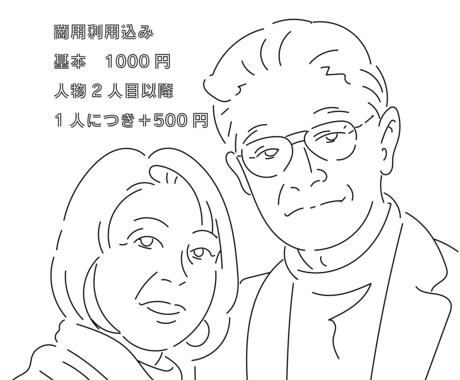SNS・プレゼント | ナチュラルな似顔絵描きます 商用利用OK！写真そのまま、ふんわりやさしい似顔絵に。 イメージ2
