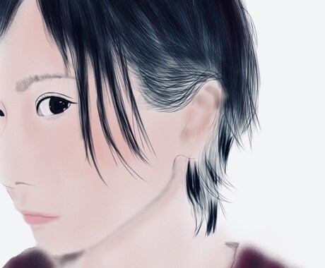 横顔限定下手ながらあなたの似顔絵を描きます 下描きなどはせず直感で描き進めます。 イメージ2