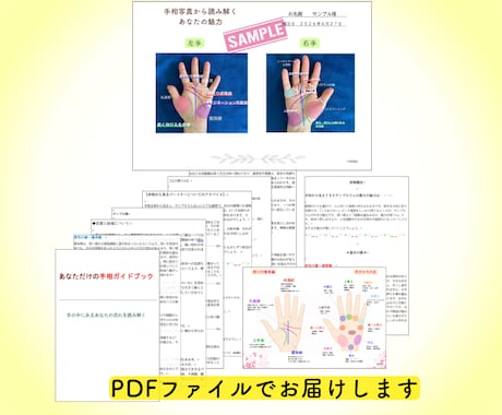 手相占い｜あなたの魅力と未来のヒントをお伝えします 写真付き解説｜あなただけの手相ガイドブックで新たな自分を発見 イメージ2