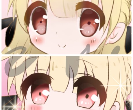 可愛いSNSアイコン制作します 夢絵、オリキャラ、似顔絵(髪型と目のみ伺います)OK イメージ1