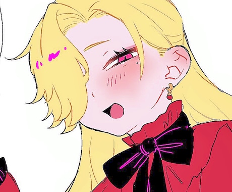 格安でアイコン依頼承ります かわいい絵柄でバストアップイラストを制作いたします イメージ1