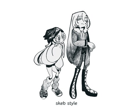 キャラクターイラスト描きます リテイクなし・おまかせ・個性的 イメージ1