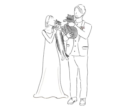 シンプルな線画イラスト描きます 再開しました！いろんなシーンでのイラストも◎ イメージ1