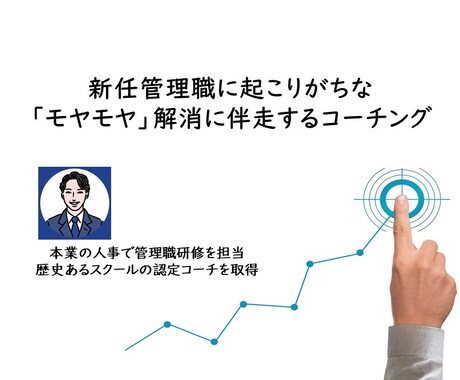 新任管理職のモヤモヤ解消にコーチングで伴走します 認定コーチの資格を取得、本業の人事でコーチングを提供中です イメージ1