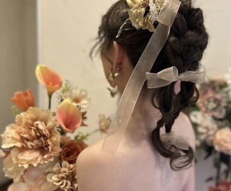 ブライダルアクセサリーやヘッドドレス制作します ドレスに合わせた透明感のある髪飾りやピアスのオーダー制作 イメージ1