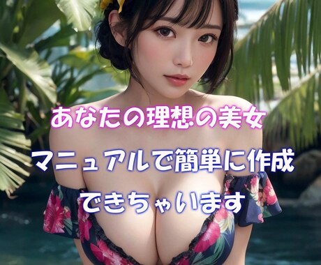 あなたの手で作るAI美女！簡単生成方法教えます 簡単マニュアルで理想の美女を作成 イメージ2