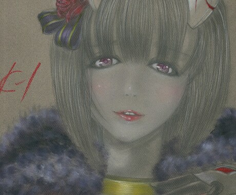 仕事の経験はありませんが趣味でお絵描きをしています 過度な期待をなさらない方、アナログイラスト一点物になります イメージ1