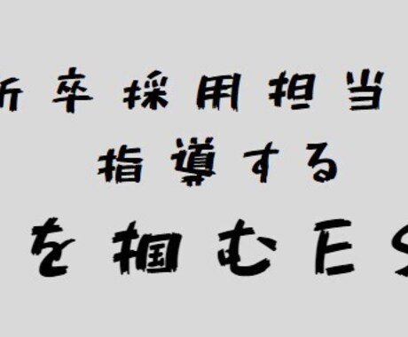 外資系IT企業の新卒面接官が ES を添削します インターン/中途採用も対応可ですのでご相談ください イメージ1