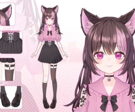 商用料込Live2D用パーツ分けイラスト作成します 男女年齢問わず描きます。IRIAM、TRPGにも！ イメージ2