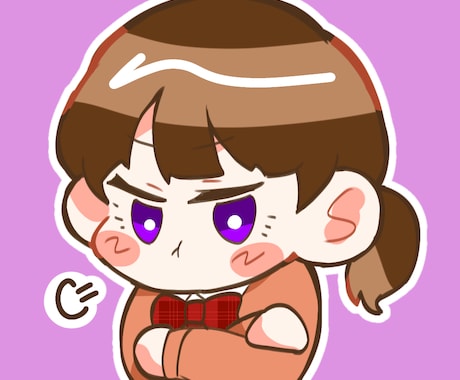 SNSアイコン(ちびキャラ)を安く作成します イメージ1