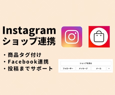 Instagramショッピング機能の設定します 商品タグ付でECサイトに集客！活用方法もアドバイスします イメージ1