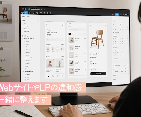 WebサイトやLPの違和感、一緒に整えます 現役デザイナーが画面共有でアドバイス！頭のモヤモヤをスッキリ イメージ1