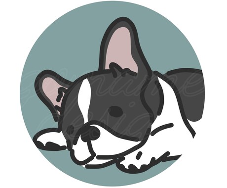 シンプルおしゃれでゆるかわな動物アイコン作成します SNSやブログのアイコンに！お好みに合わせて動物イラスト作成 イメージ2