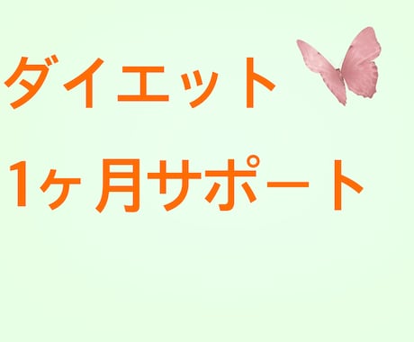 ダイエット1ヶ月間サポートします 毎日食事記録を報告していただき、目標達成までサポートします。 イメージ1